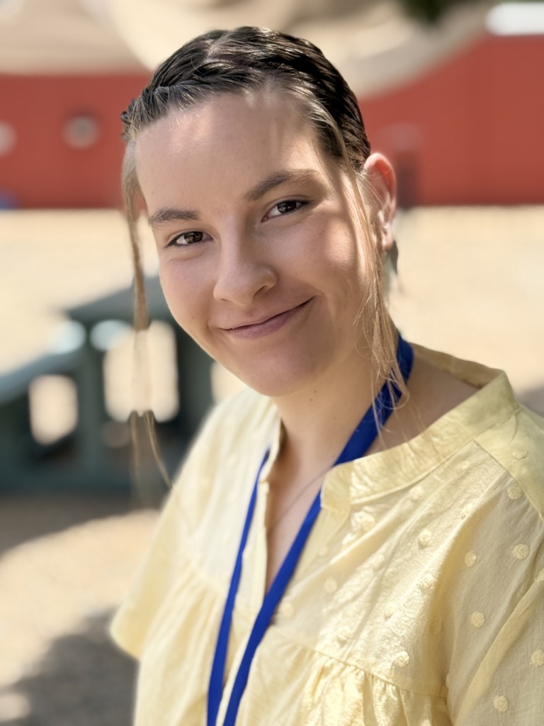 Die Papier-joernalis Kaylie Joubert.
