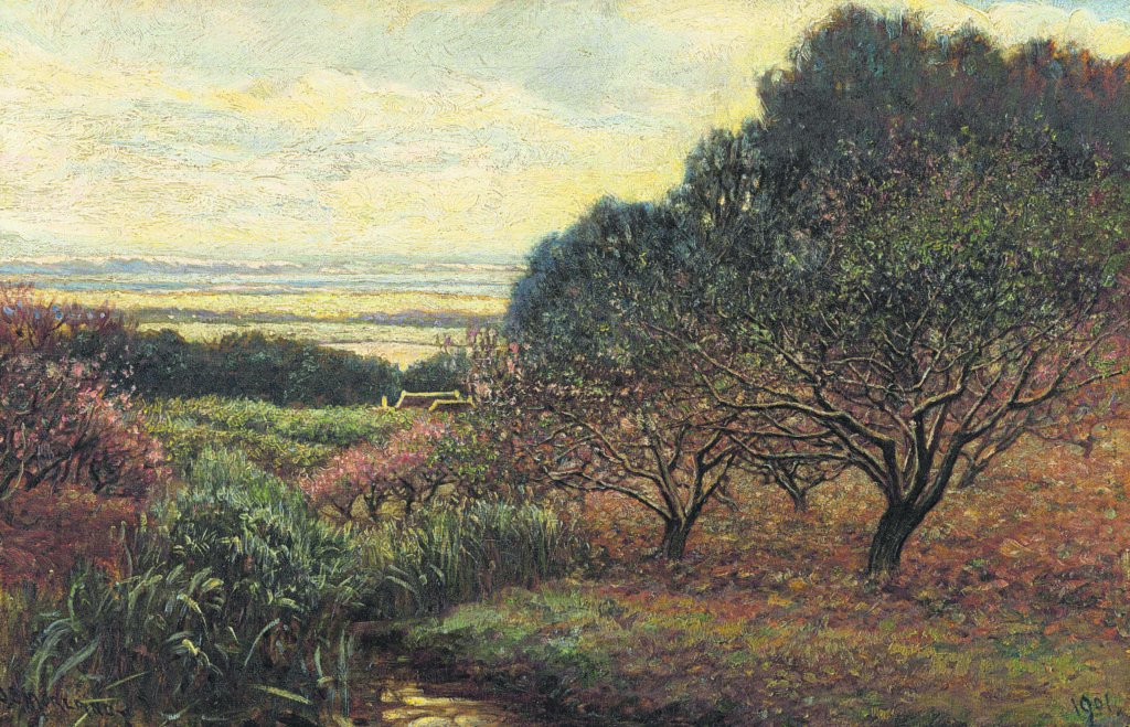 ’n Skildery van James Smith Morland, View from Groot Constantia van R8 000 tot R12 000.