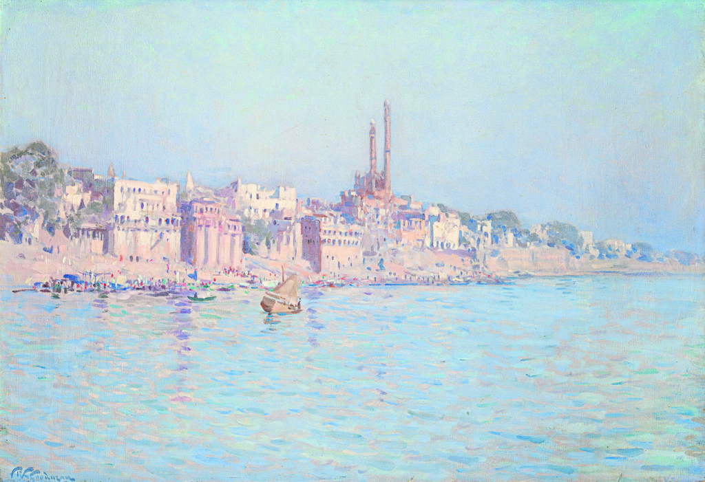 Robert Gwelo Goodman se skildery, Benares, word verkoop vir R40 000 tot R60 000.