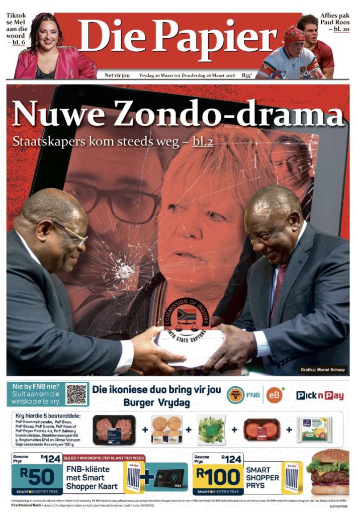 Die Papier – 21 Maart 2026 (Gauteng en Vrystaat)