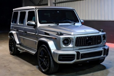 Die Mercedes-Benz G63 AMG wat aan die staat verbeur is.