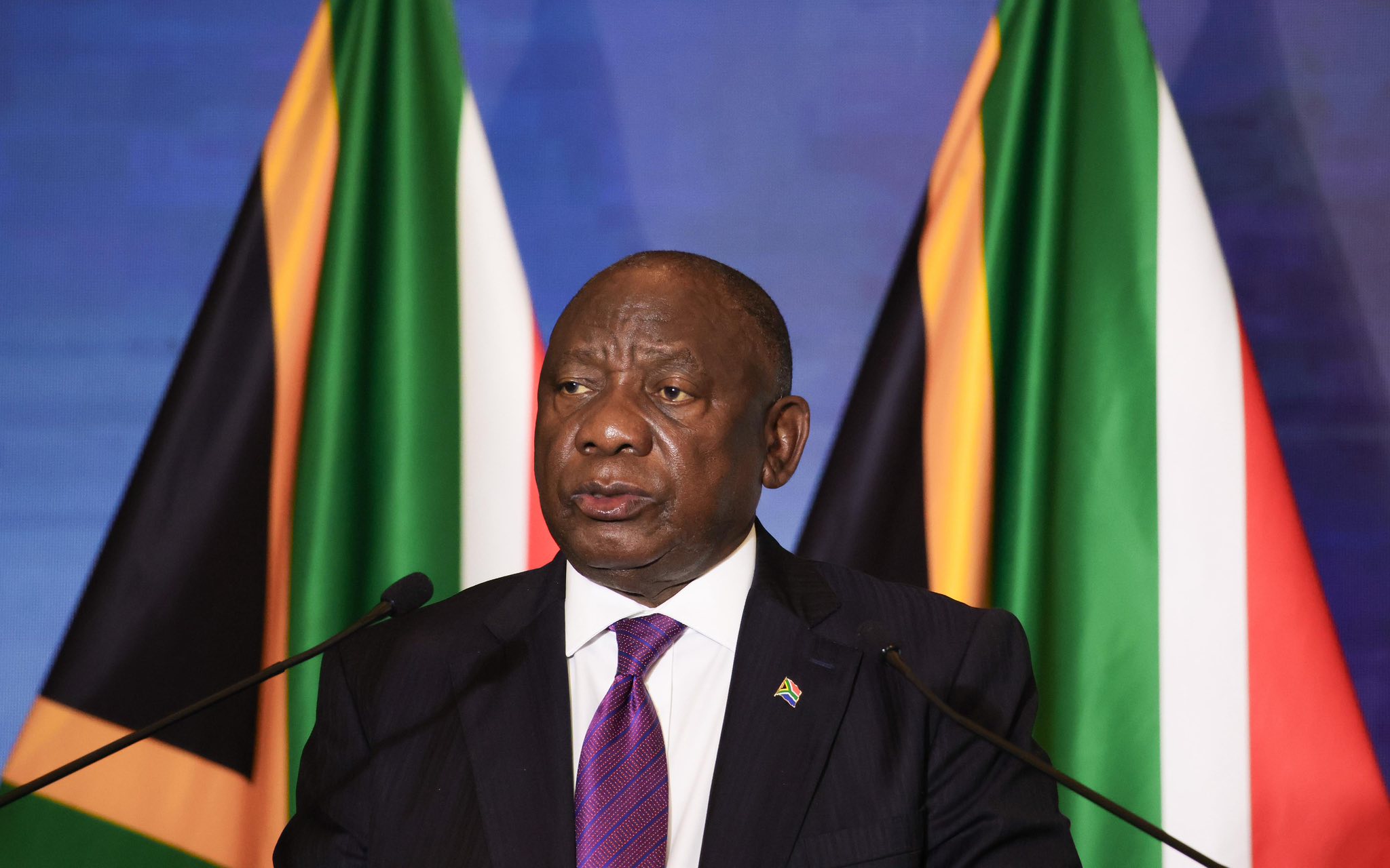 SA president, Cyril Ramaphosa.