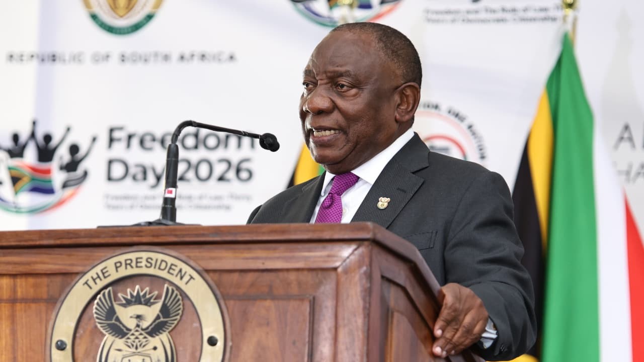 Geen ware vryheid sonder veiligheid, sê Ramaphosa