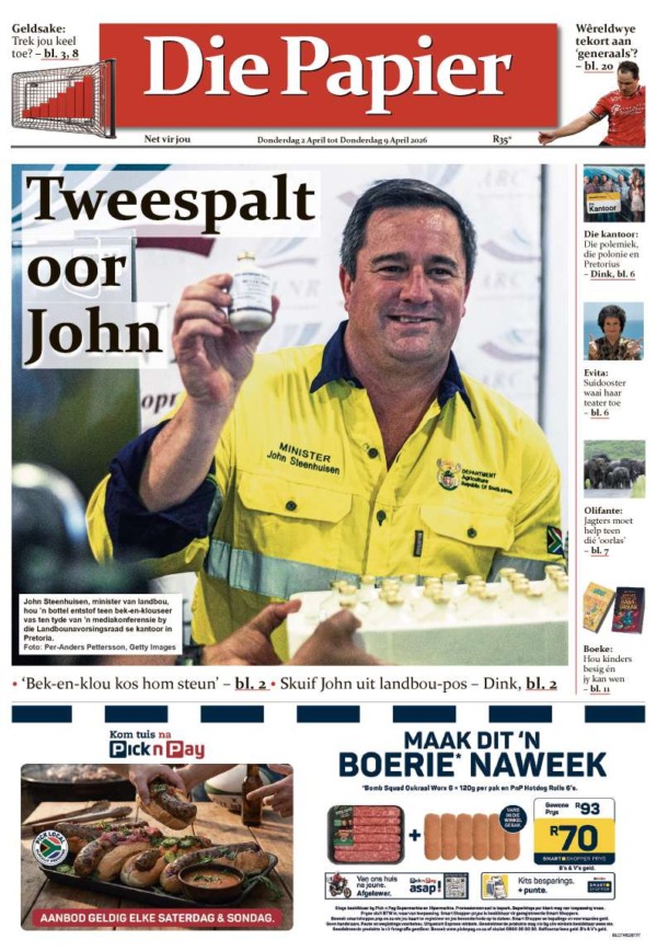 Die Papier – 27 Maart 2026