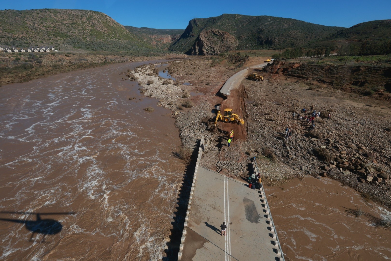 Die Tuinroete beleef sy ergste oorstromings in 30 jaar. Foto: Garden Route District Municipality/Facebook