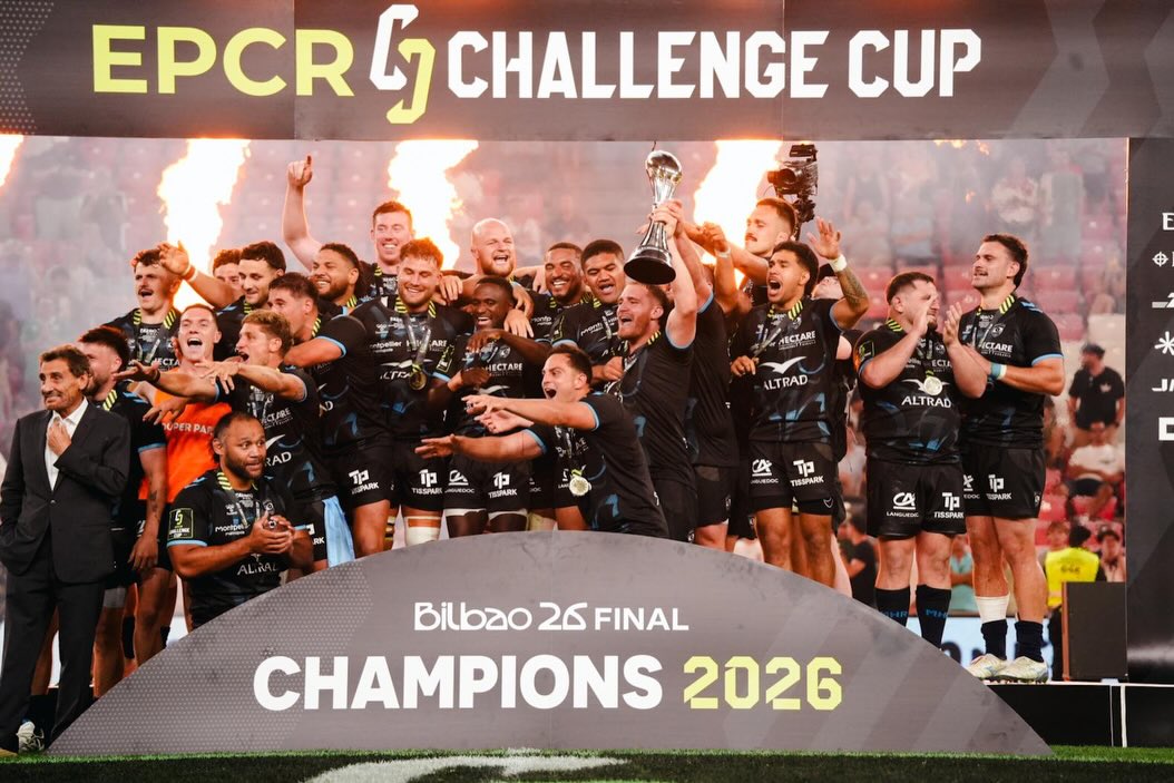 Montpellier het Vrydagaand die Uitdaagbeker vir die derde keer gewen. Foto: Montpellier Rugby/Facebook