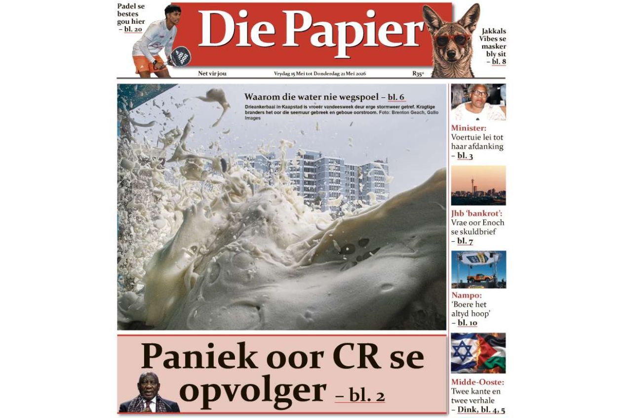 Die Papier – 15 Mei 2026.