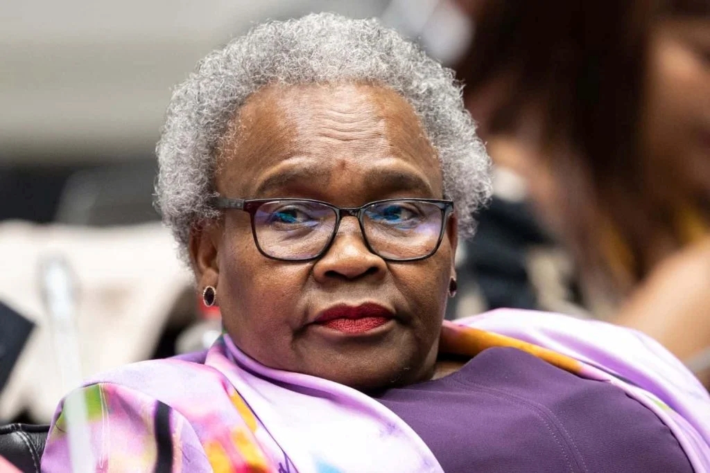 Sisisi Tolashe is met onmiddellike effek uit haar pos as minister van maatskaplike ontwikkeling verwyder.