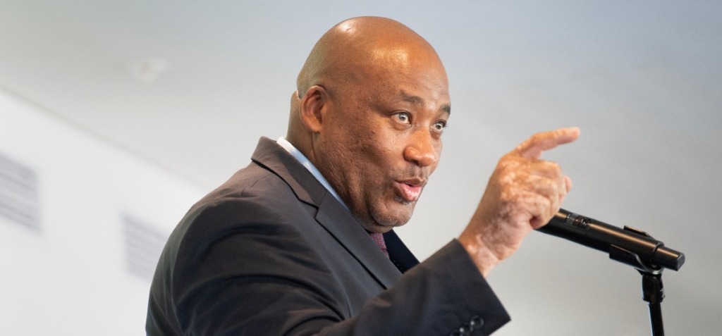 Suid-Afrikaanse minister van sport, kuns en kultuur, Gayton McKenzie.