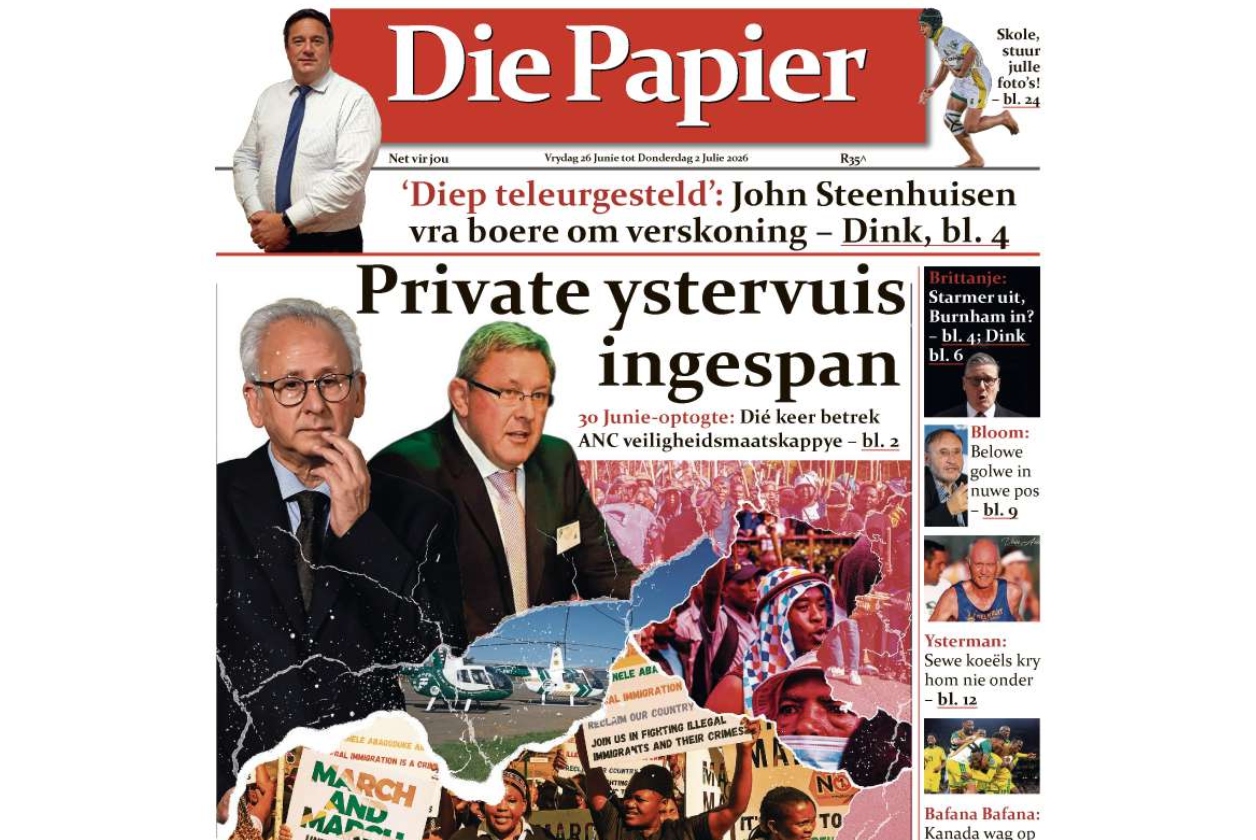 Die Papier – 26 Junie 2026.
