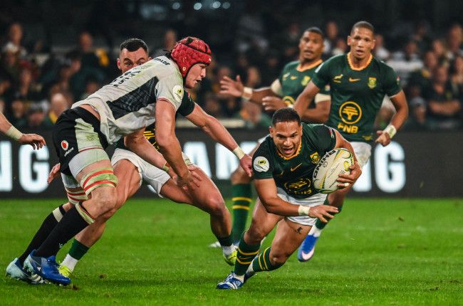 Herschel Jantjies in aksie teen Wallis. Foto: KickOff