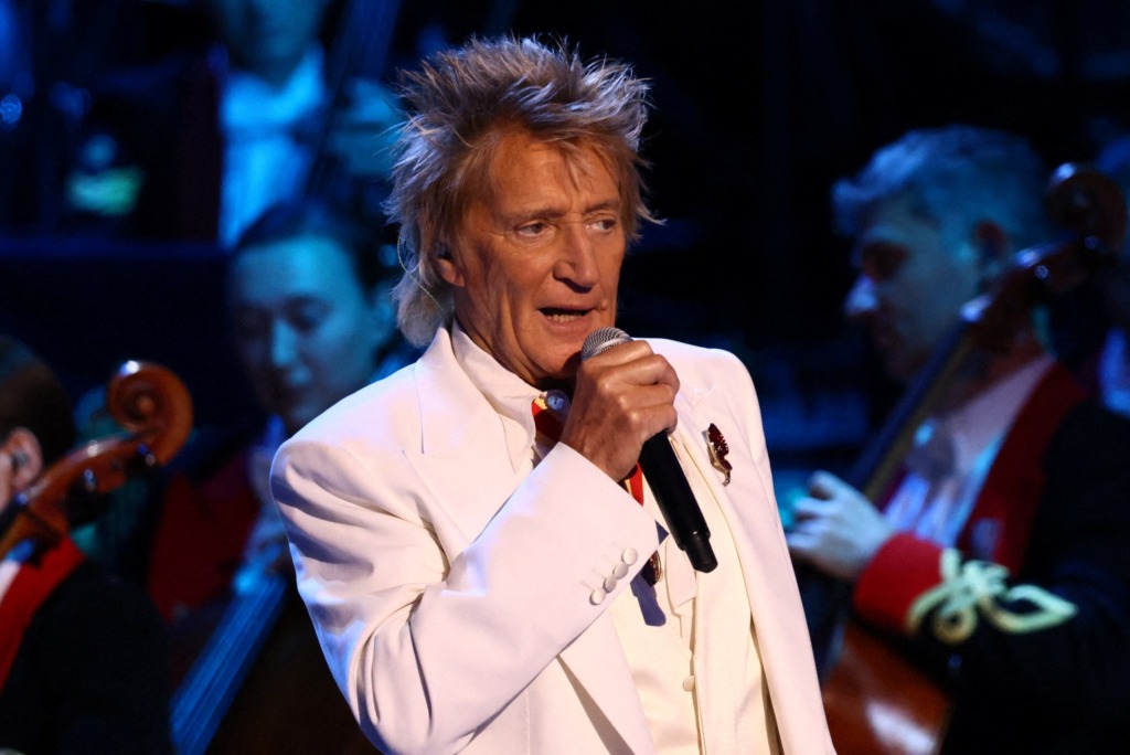 Musikant Rod Stewart.