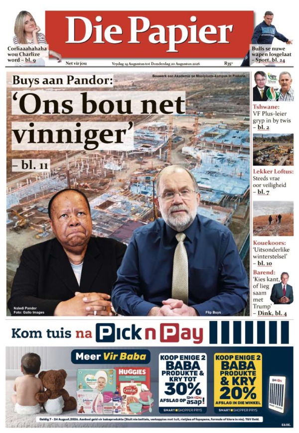 Voorblad van Die Papier