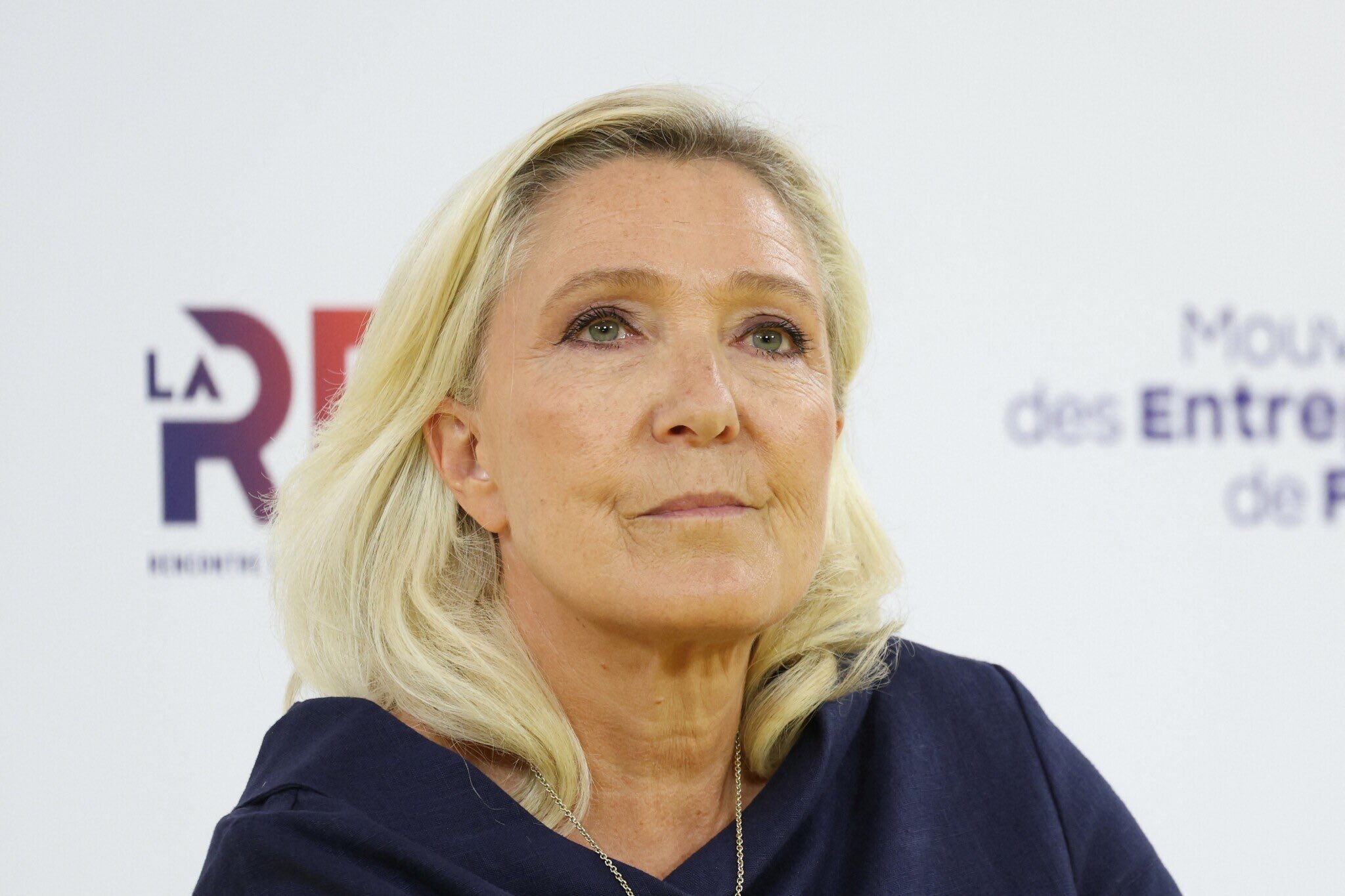 Marine Le Pen. Foto: X/@LBleuBlancRouge