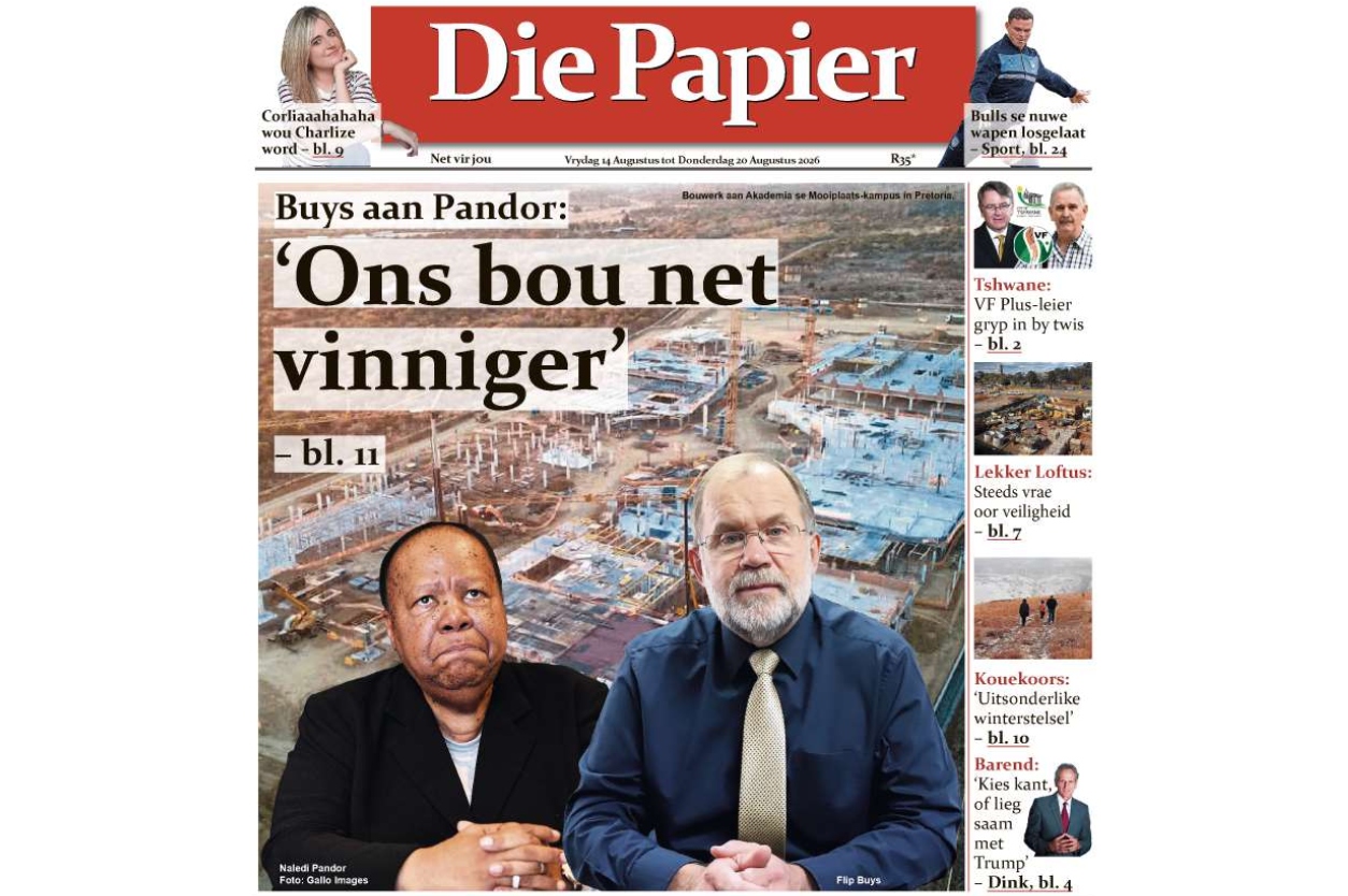 Die Papier – 14 Augustus 2026.