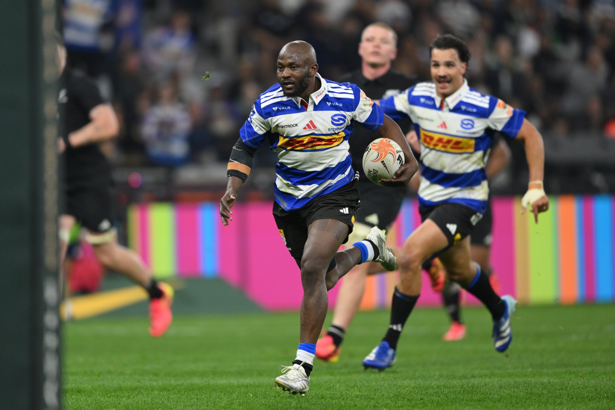 Die Stormers het teen die All Blacks as deel van die Greatest Rivalry-reeks gespeel. Foto: X/DHL Stormers