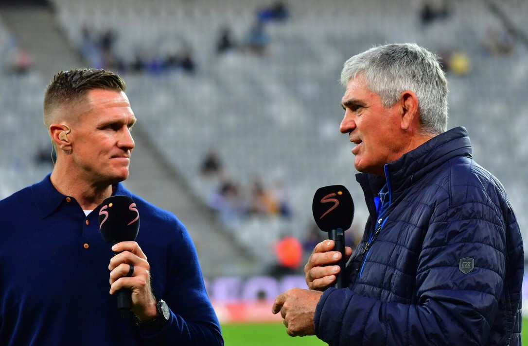 Nick Mallett (regs) en Jean de Villiers.