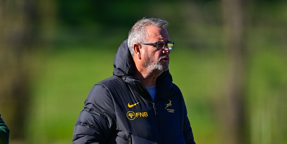 Swys de Bruin, hoofafrigter van die Springbok-vrouespan.