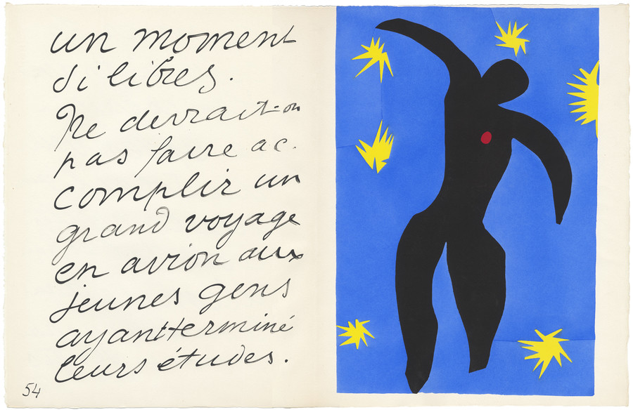Matisse se 'Icarus' uit die boek 'Jazz'. Foto: AGNSW