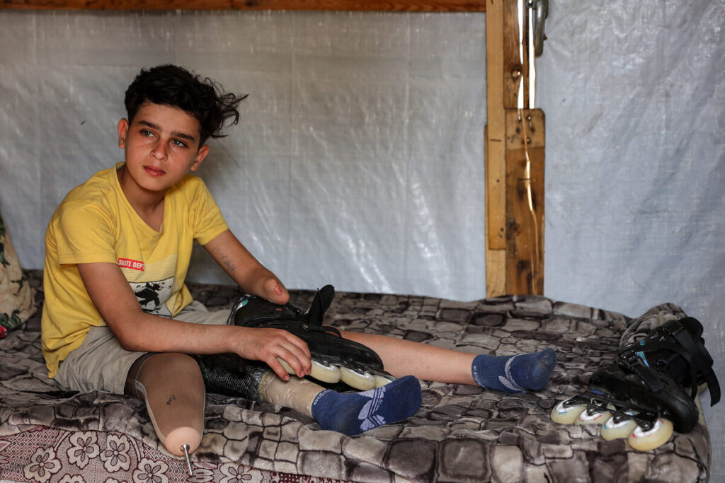 Akram al-Fayoumi, ’n 13-jarige Palestynse seuntjie.