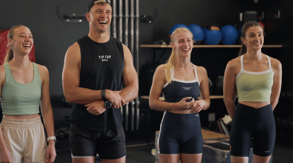 Daar is behoorlik gesweet in die gimnasium. Foto: Verskaf