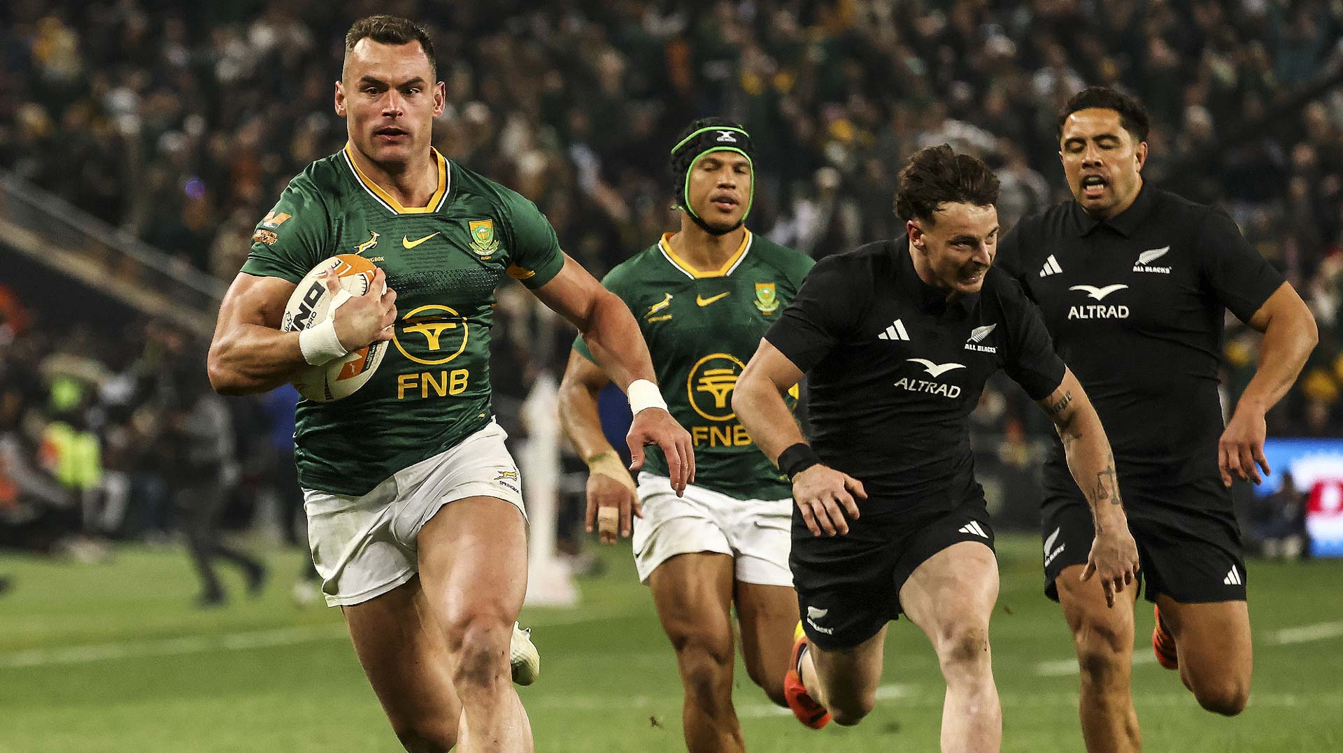 Die bokke het nie gaan lê vir die bokke nie, en die derde toets 29-24 geklop. Foto: X/Springboks