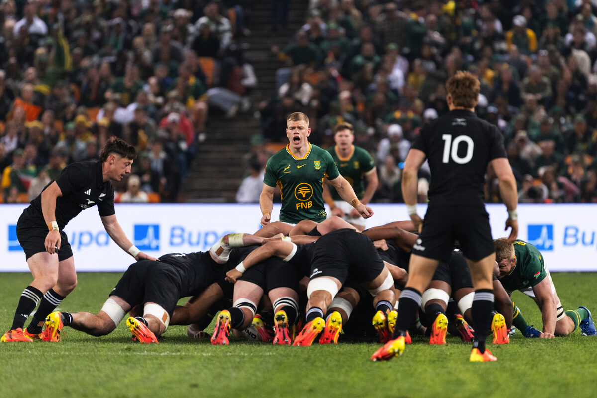 Die Springbokke se skrumskakel Morné van den Berg is met 'n plek in die beginspan vir sy puik spel in Soweto beloon. Foto: Floris van Schouwenburg, Gallo Images